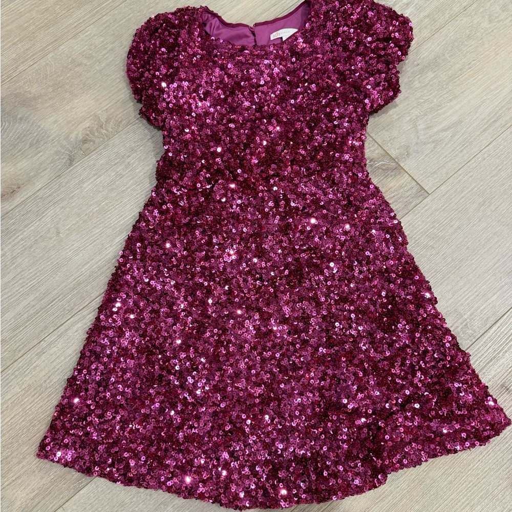 GB Girls Fuchsia Sequin Dress